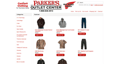 Desktop Screenshot of parkersoutletcenter.com